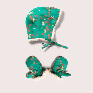 Forest Walk Sherpa Mittens & Hat Set