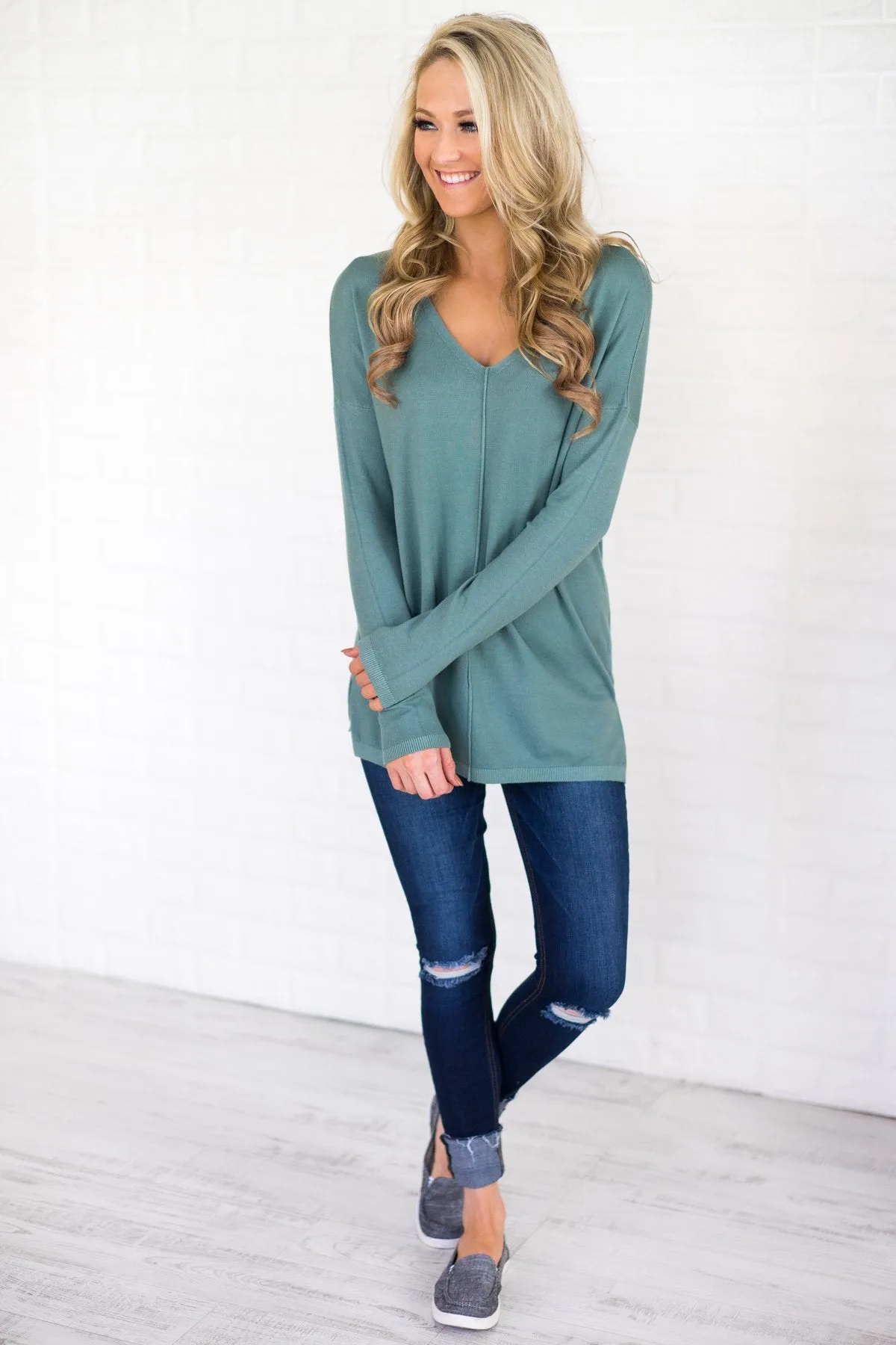 Forever Yours Sweater - Sea Foam