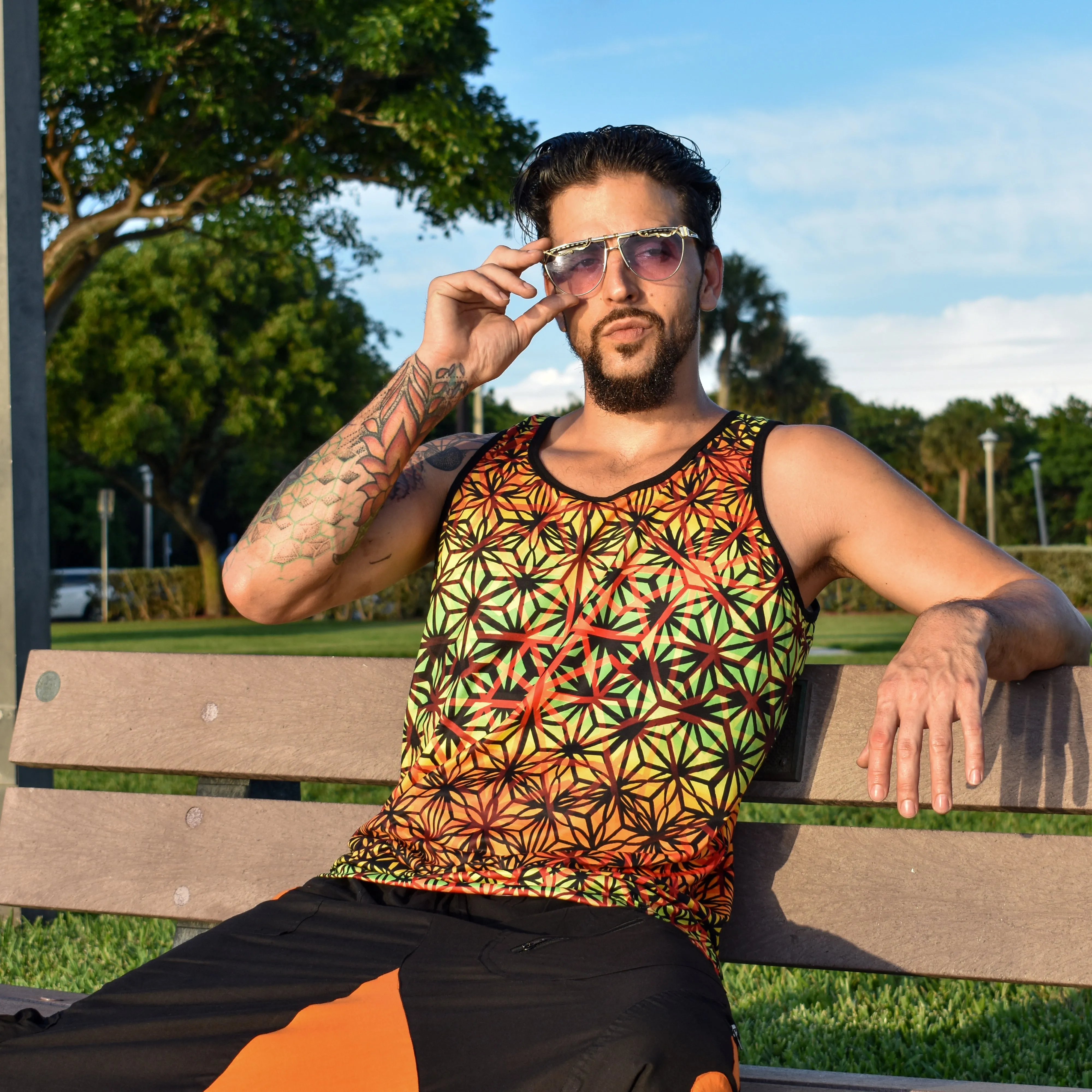 Fuego Fractals Tank Top