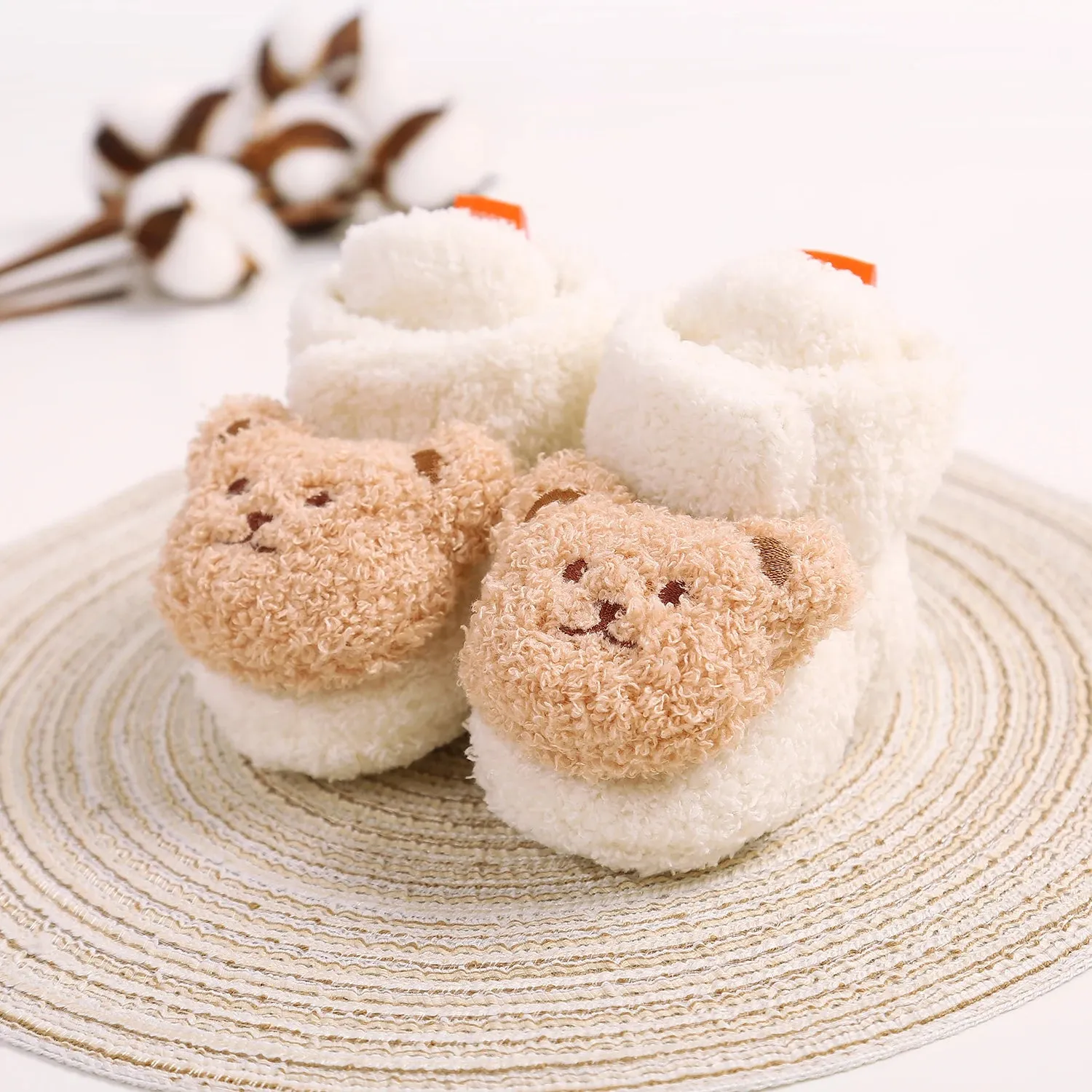 Fuzzy Bear Booties