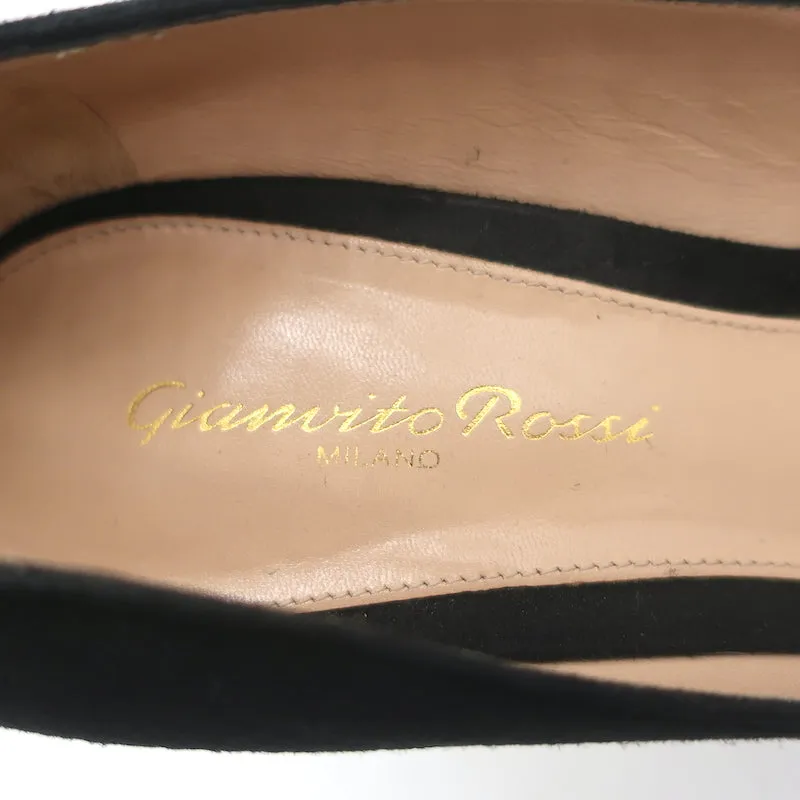 Gianvito Rossi Gianvito 85 Pumps Black Suede Size 39.5 Pointed Toe Heels