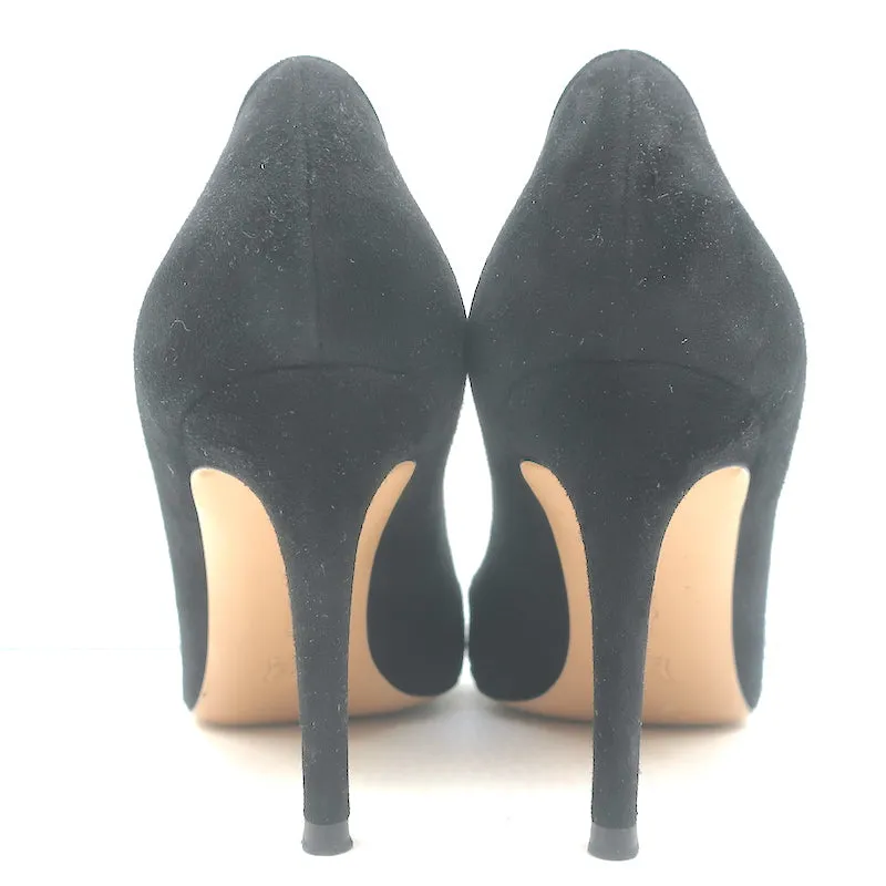Gianvito Rossi Gianvito 85 Pumps Black Suede Size 39.5 Pointed Toe Heels