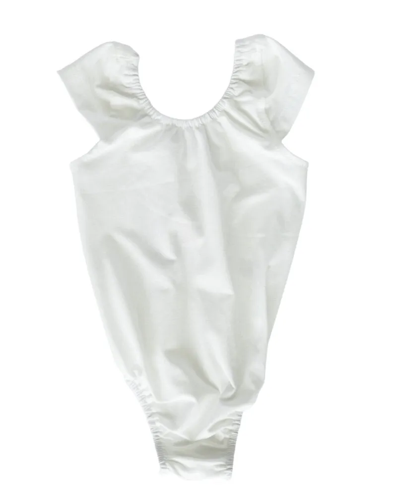 Girls Solid Maggie Cap Sleeve Leotard