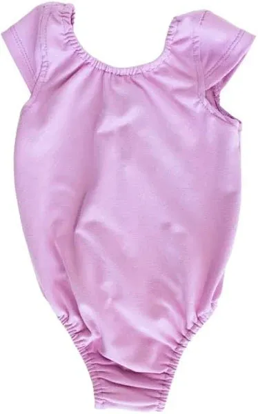 Girls Solid Maggie Cap Sleeve Leotard