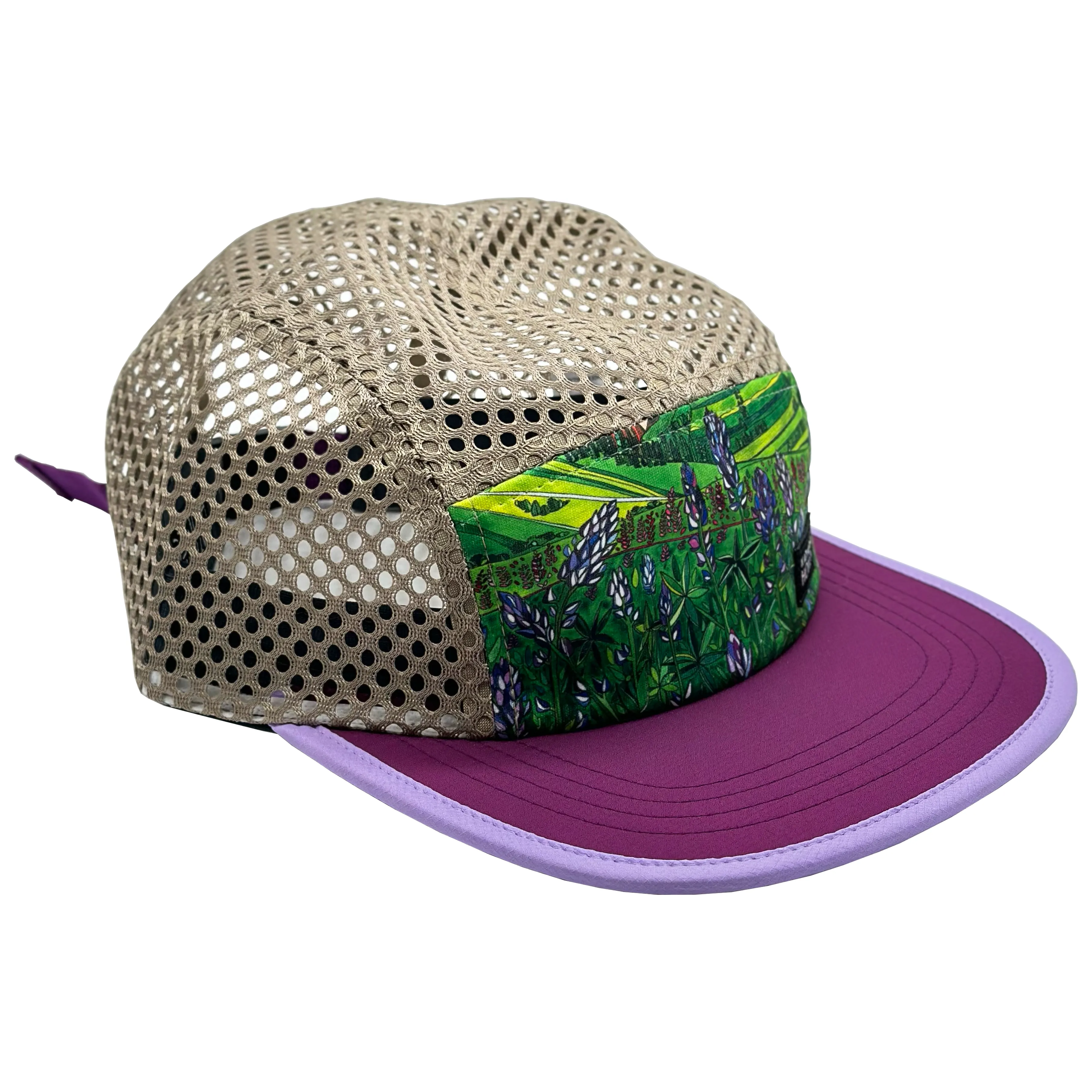 Glacier National Park Lupines | Running   Travel Hat | Grape   Lilac
