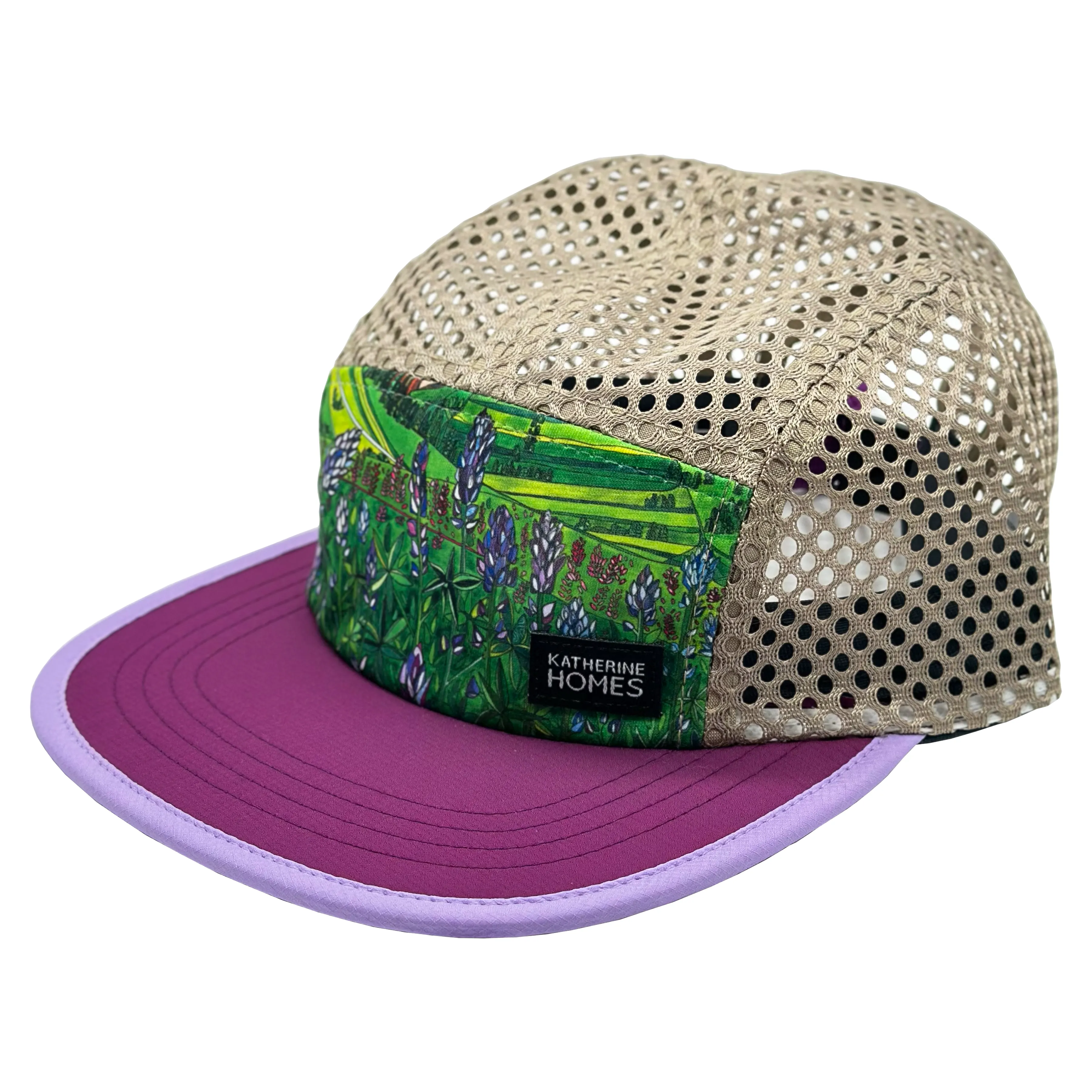 Glacier National Park Lupines | Running   Travel Hat | Grape   Lilac