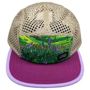 Glacier National Park Lupines | Running   Travel Hat | Grape   Lilac