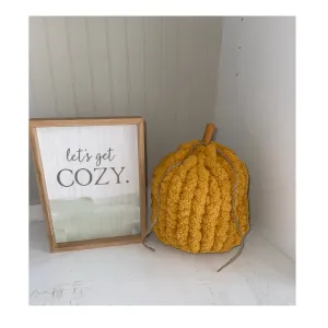 Gold Cozy Pumpkin