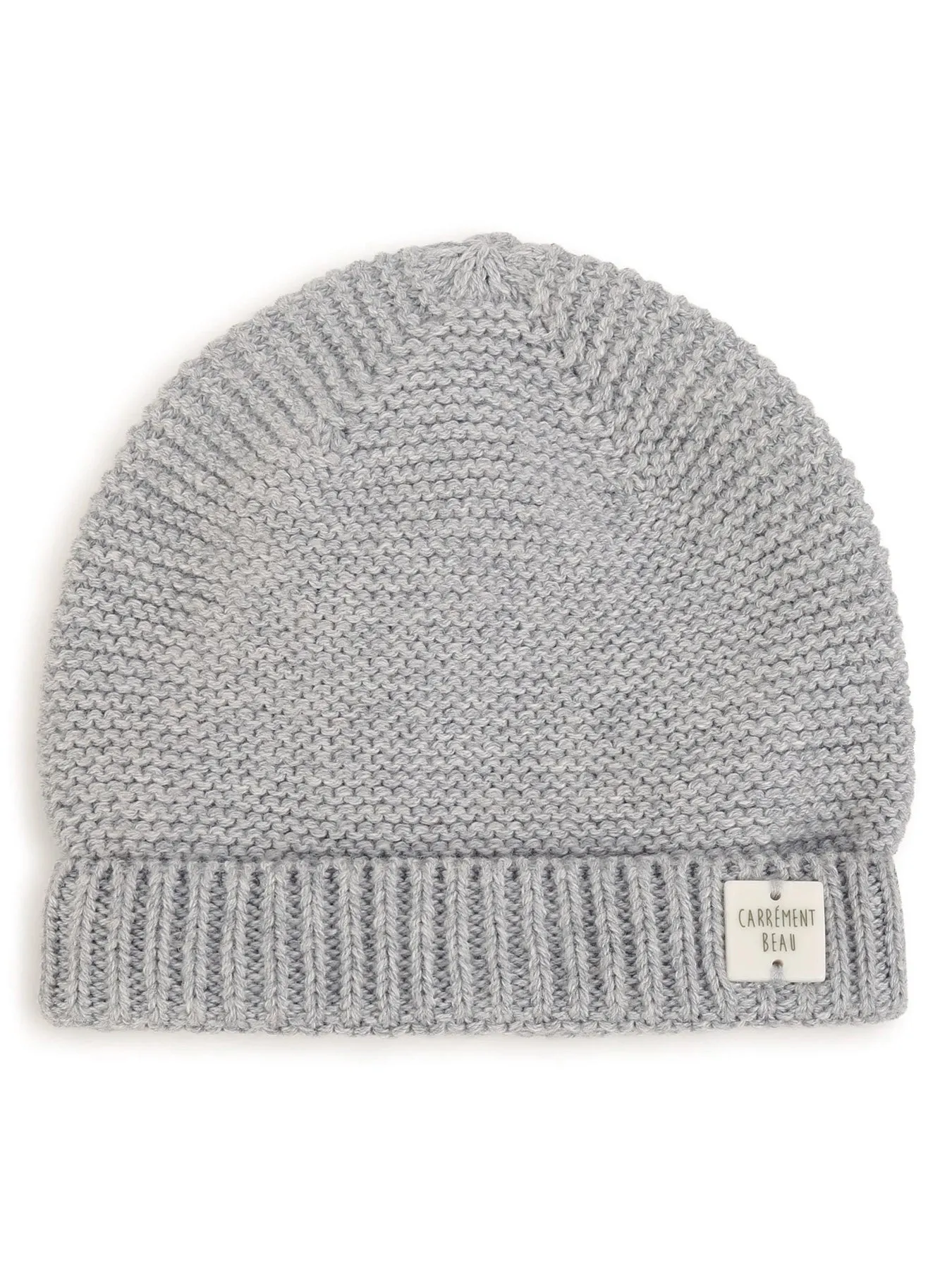 Grey Knitted Hat & Booties Set
