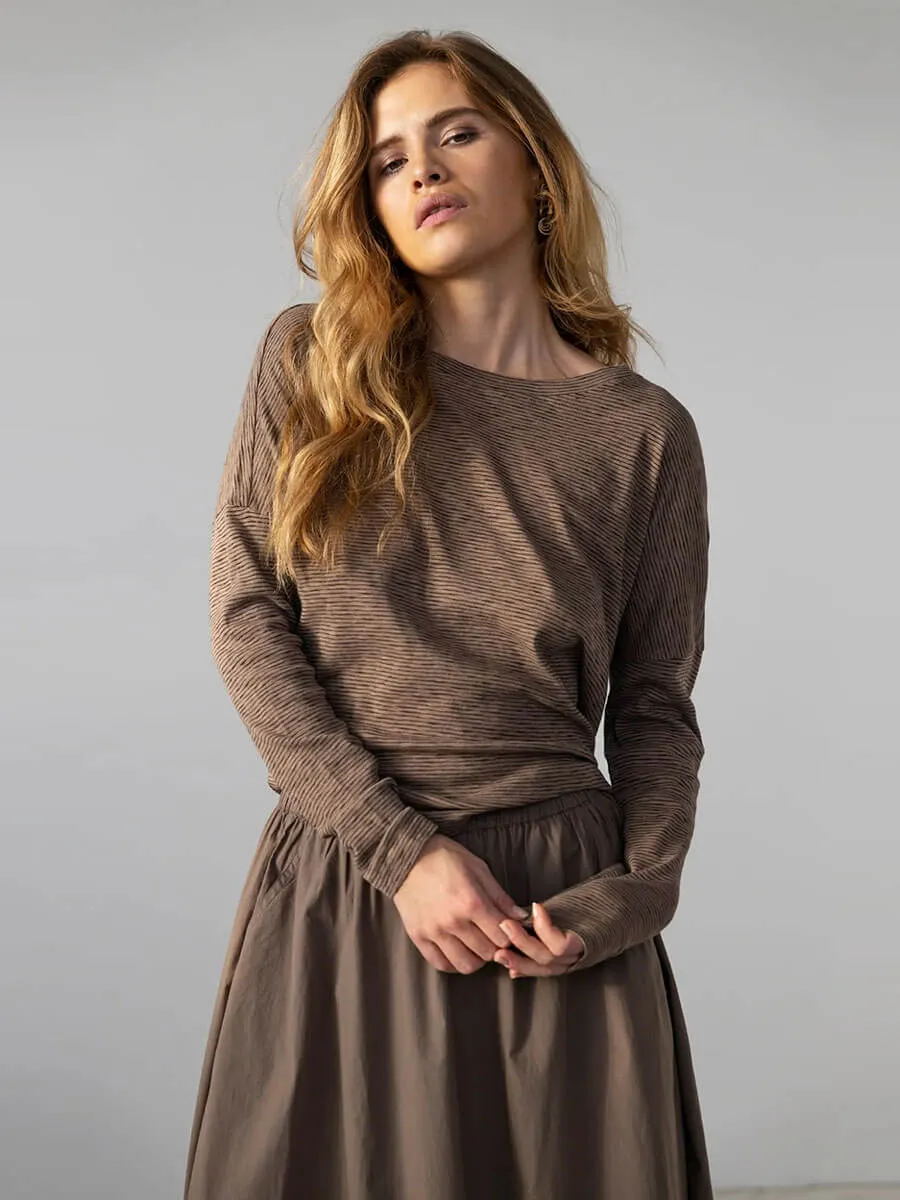 Hailey Skirt - Cotton - Walnut