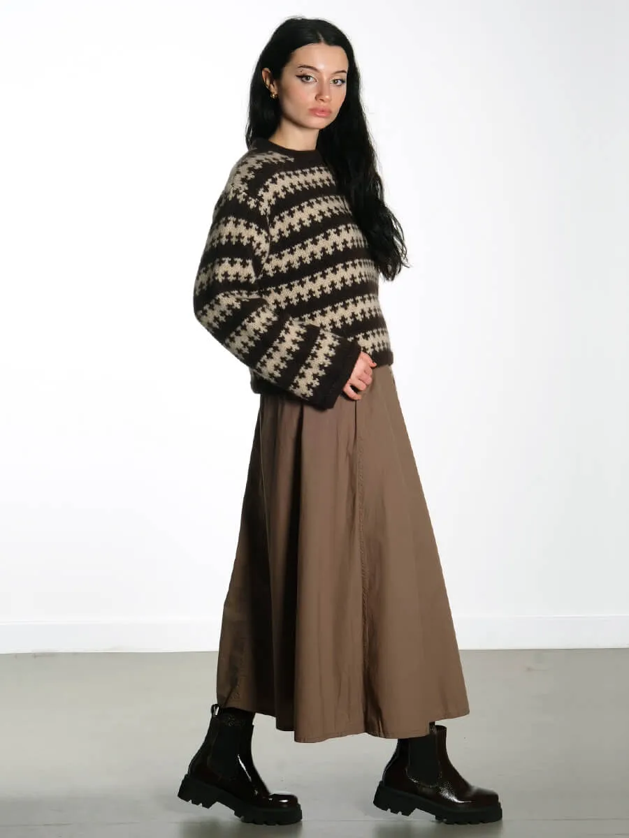 Hailey Skirt - Cotton - Walnut