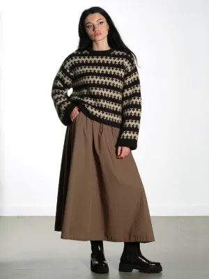 Hailey Skirt - Cotton - Walnut
