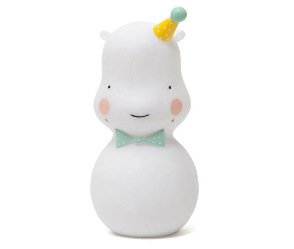 Happy Hippo Night Light, Pink