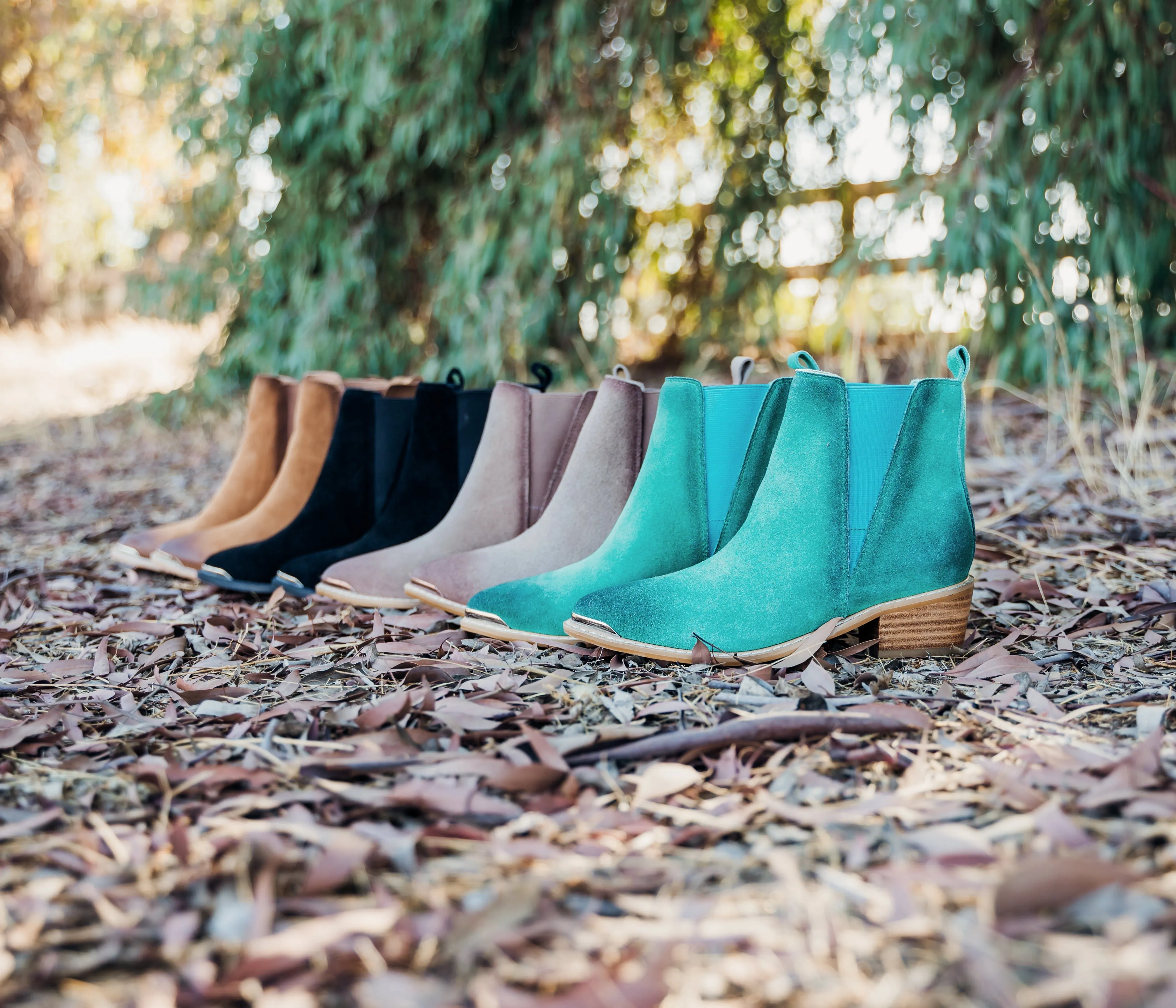 Hazel Blues® |  Wylie Suede Ankle Boot in Black