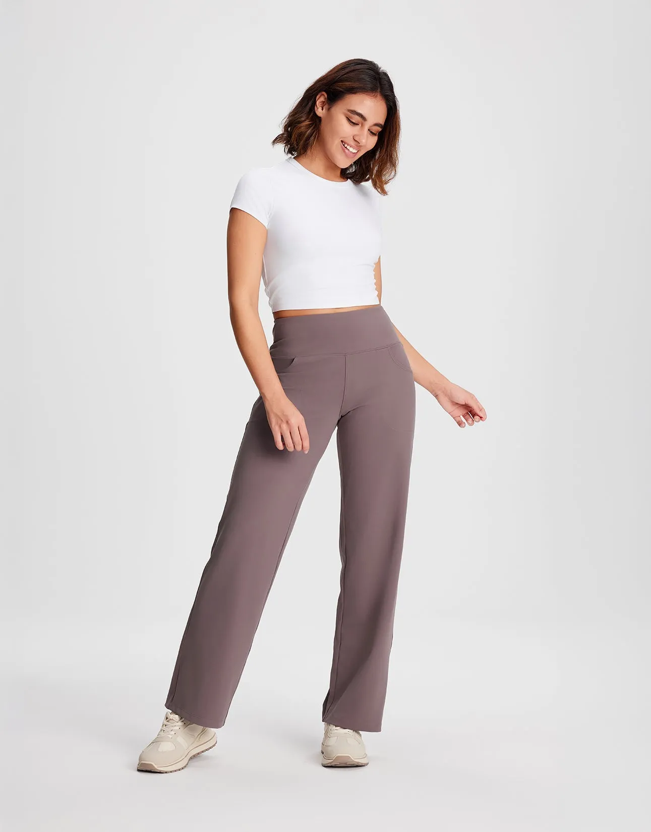 High Rise Wide Leg Pants