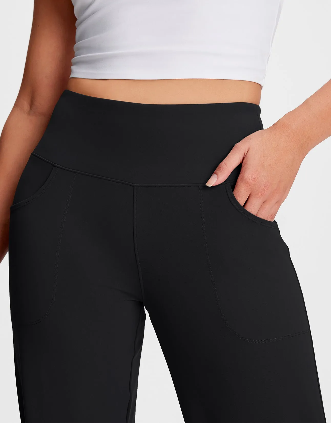 High Rise Wide Leg Pants