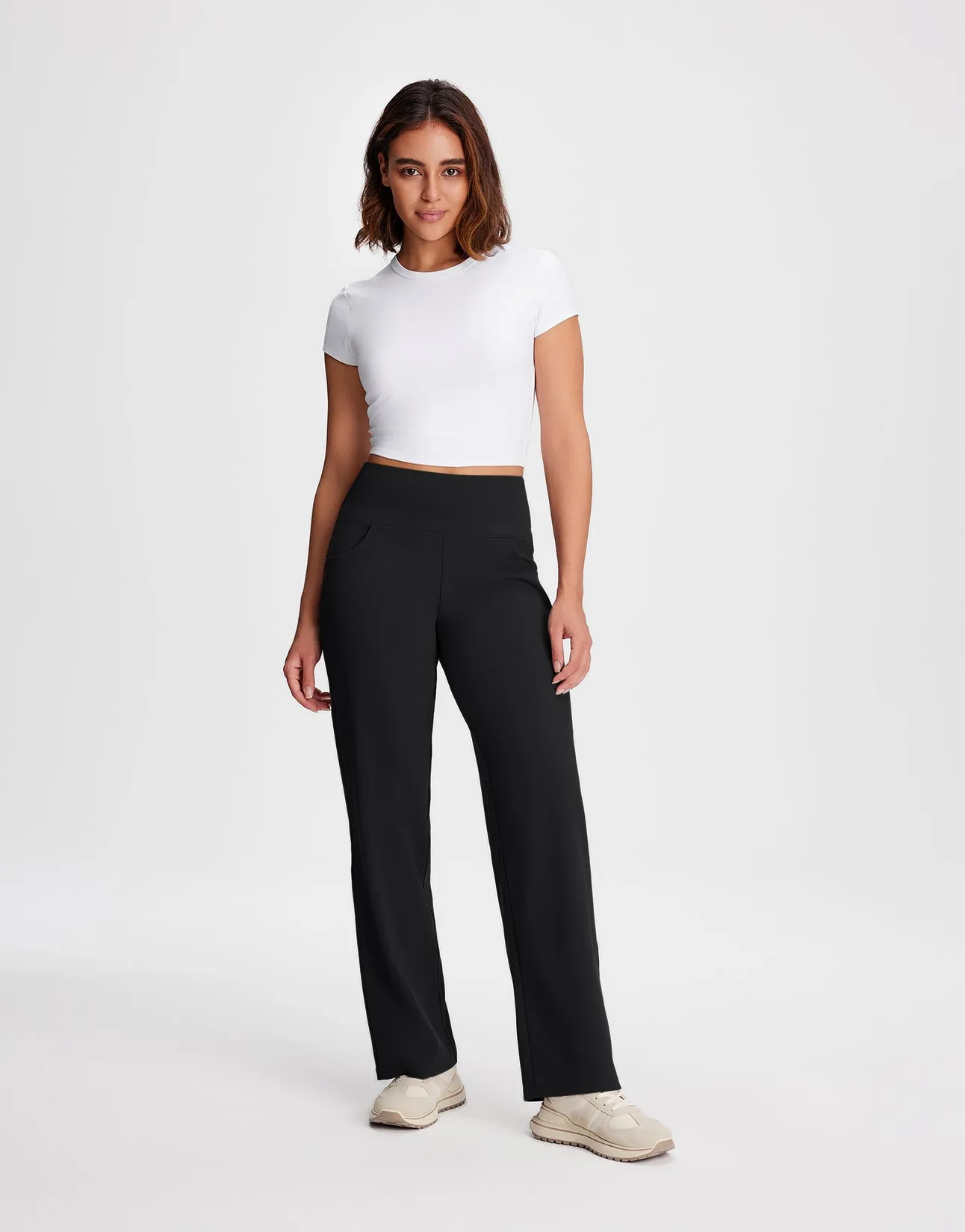 High Rise Wide Leg Pants