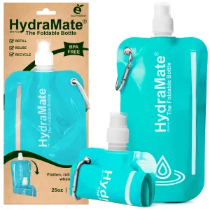 HydraMate Foldable Bottle. Collapsible Water Bottle 750ml