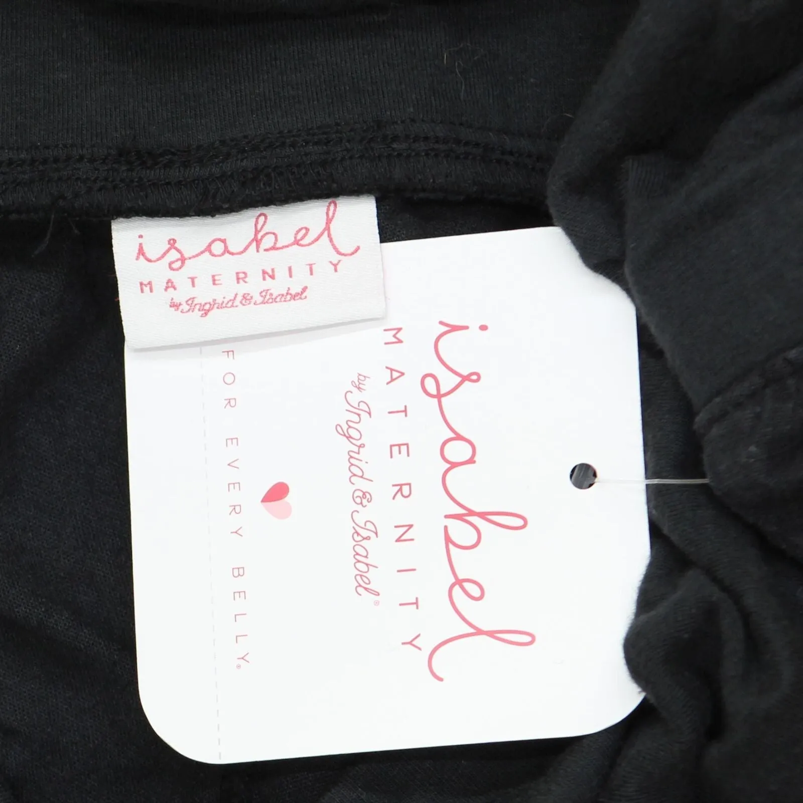 Isabel Maternity by Ingrid & Isabel Maternity Twill Pull-On High Shorts Black XS