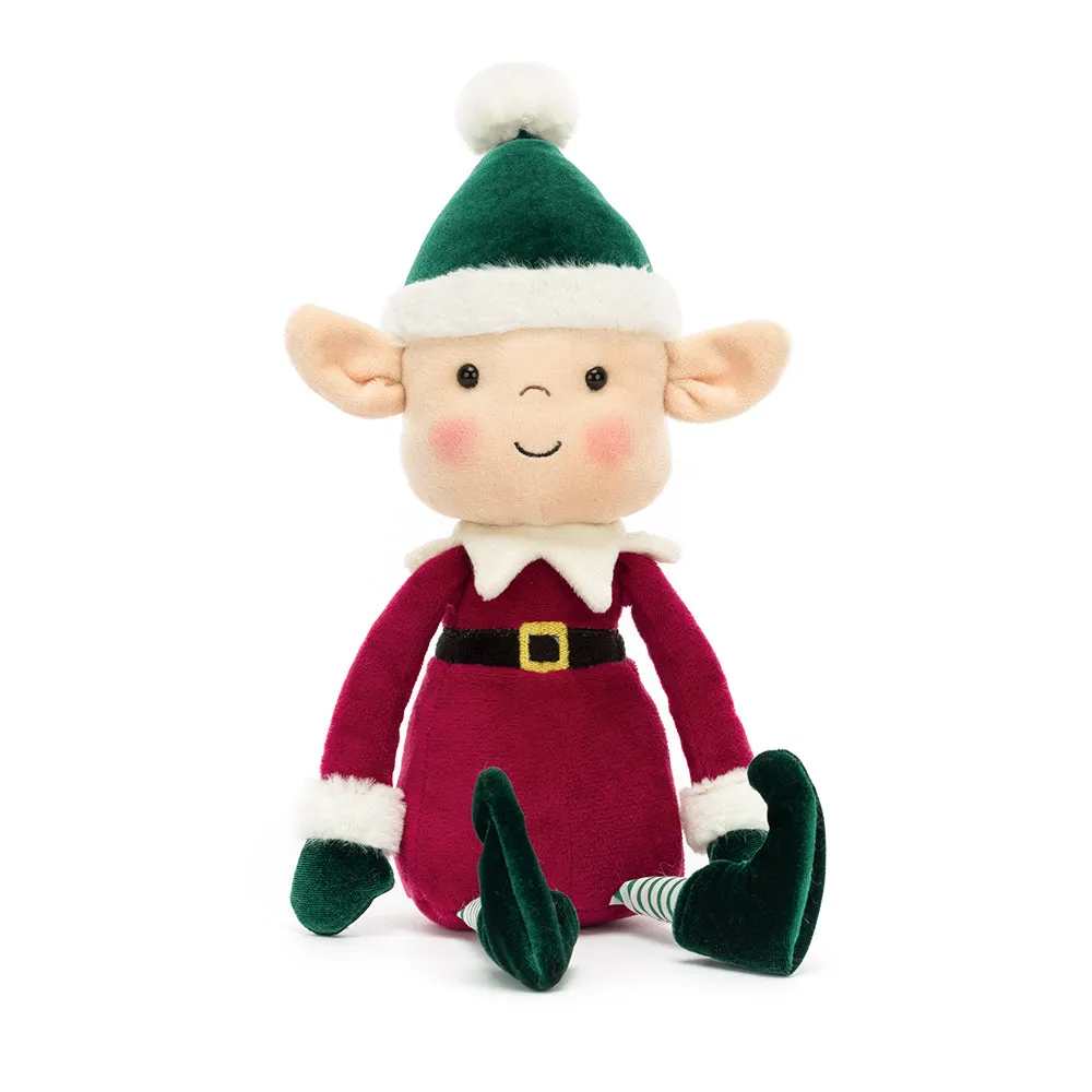 Jellycat Eldo Elf And The Patchwork Bashful Bunny Book And Eldo Elf