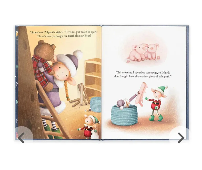 Jellycat Eldo Elf And The Patchwork Bashful Bunny Book And Eldo Elf