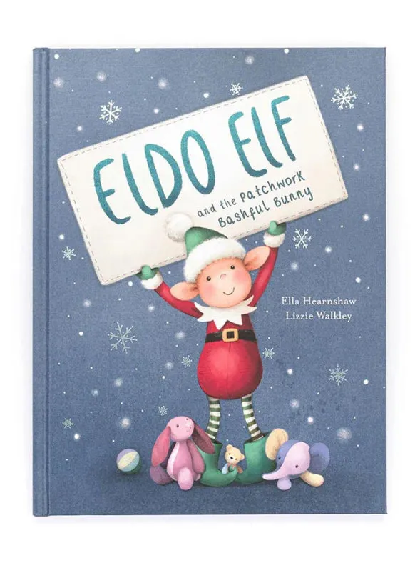 Jellycat Eldo Elf And The Patchwork Bashful Bunny Book And Eldo Elf