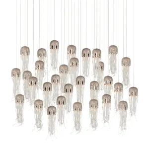 Jellyfish 30-Light Linear Multi-Drop Pendant