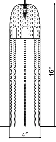 Jellyfish 30-Light Linear Multi-Drop Pendant