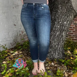 Judy Blue Dark Wash Slim Fit Mid Rise Jean