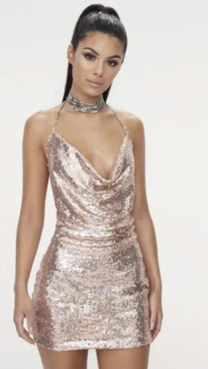 Kamila gold sequin dress