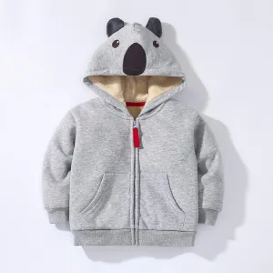 Kids Grey Warm Hoodie