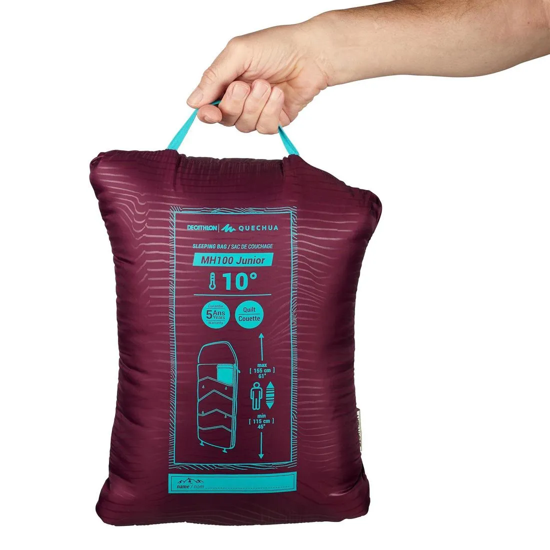 KIDS SLEEPING BAG MH100 10°C