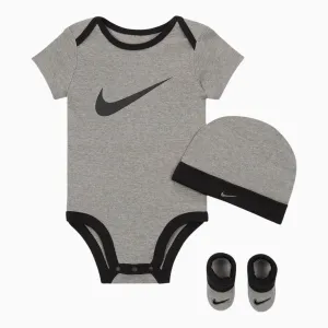 Kid's Swoosh Bodysuit Hat and Booties Outfit Infants