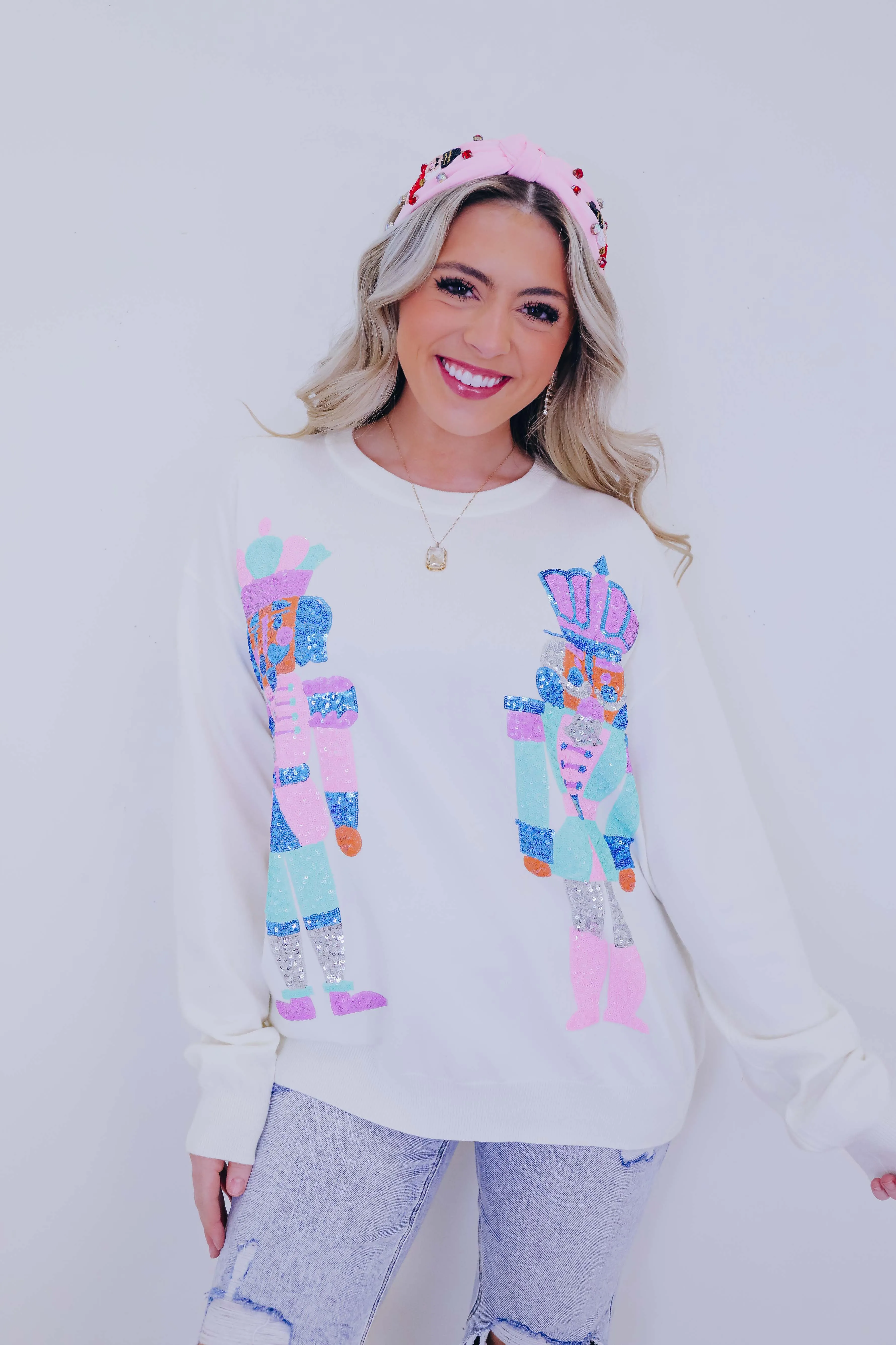 ***King Of Nutcrackers Sequin Sweater SAMPLE