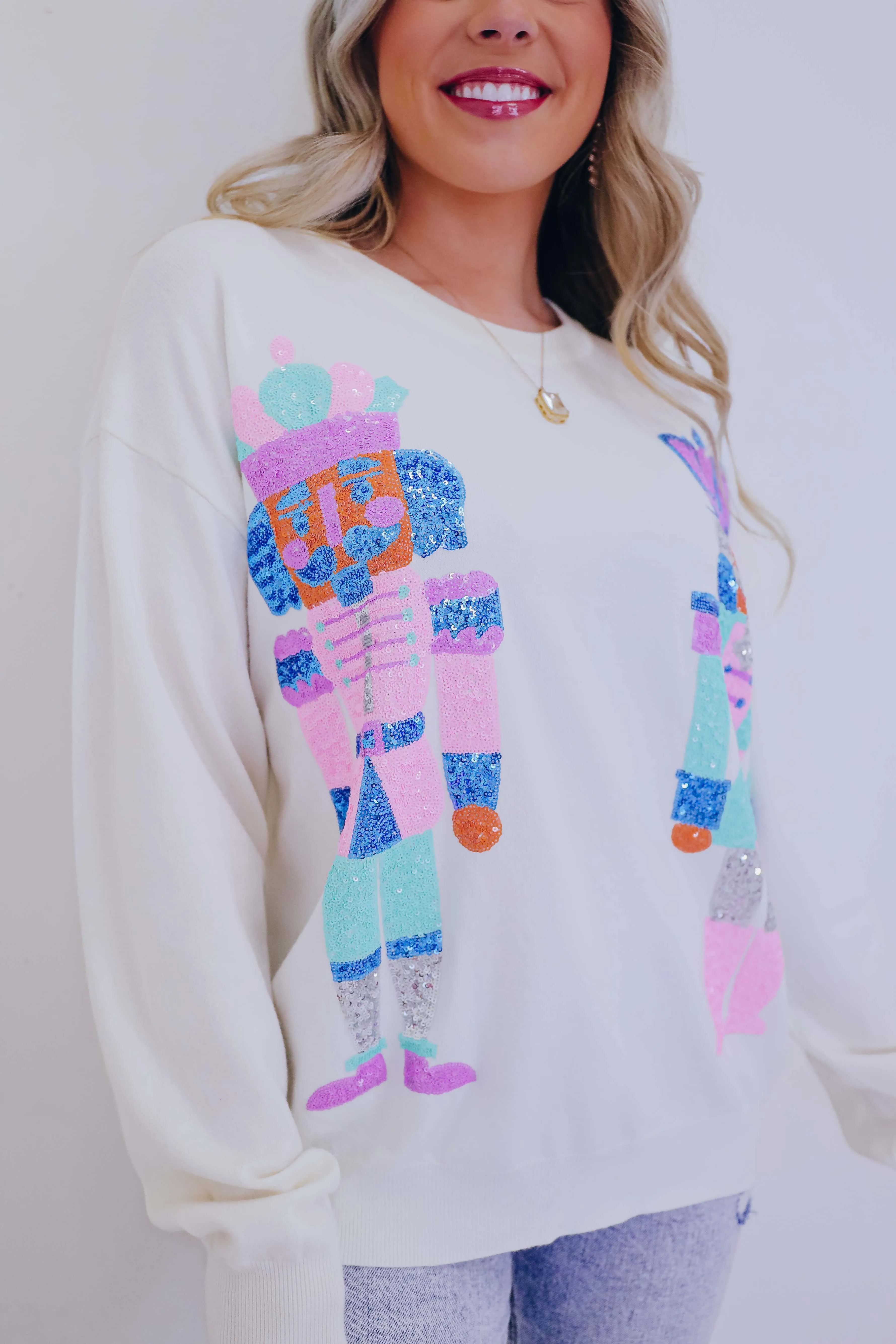 ***King Of Nutcrackers Sequin Sweater SAMPLE
