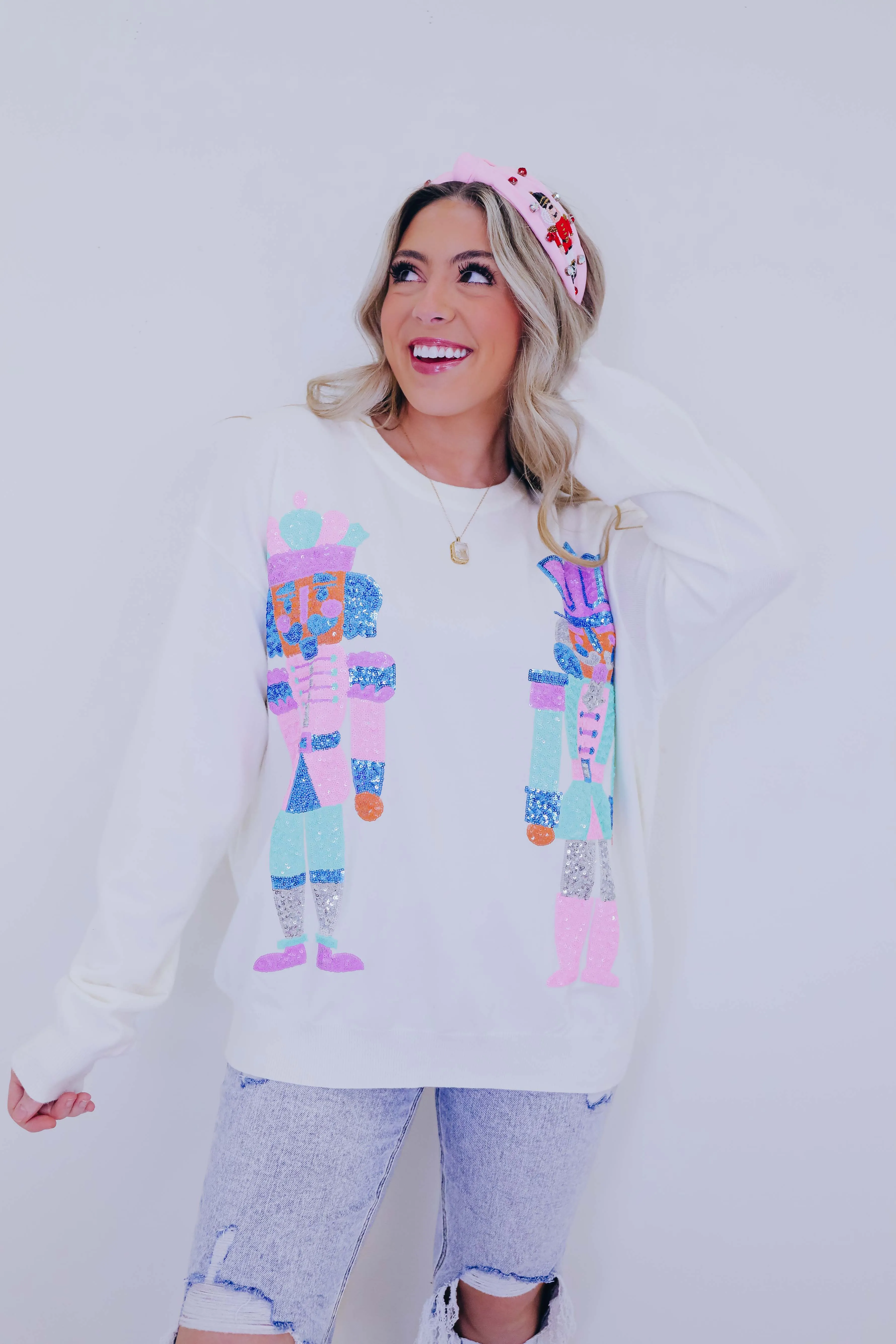 ***King Of Nutcrackers Sequin Sweater SAMPLE
