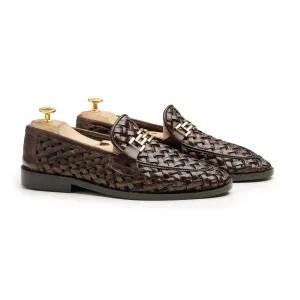 Knitted Brown loafers