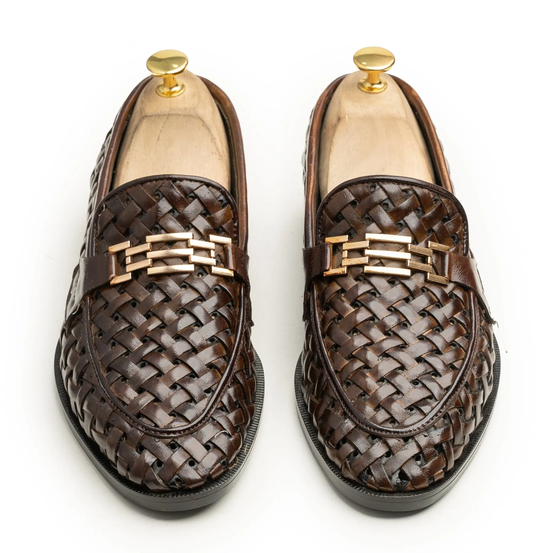 Knitted Brown loafers