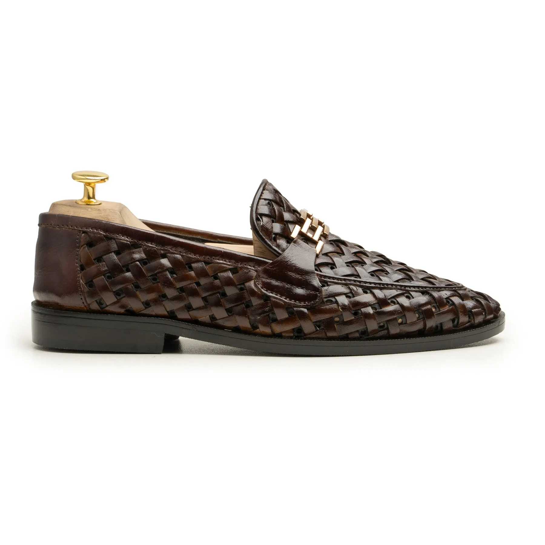 Knitted Brown loafers