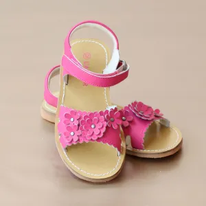L'Amour Girls Scalloped Flower Blossom Sandal