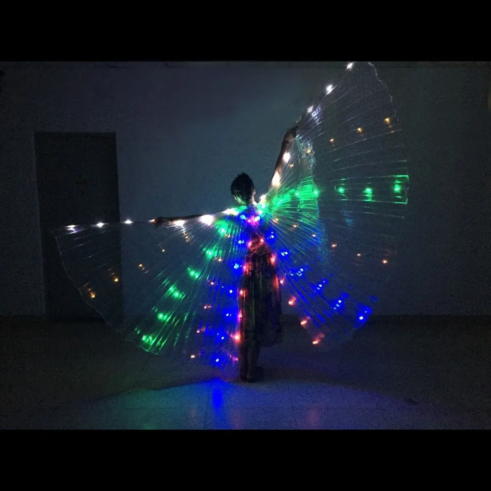 LED Light Up White Isis Wings