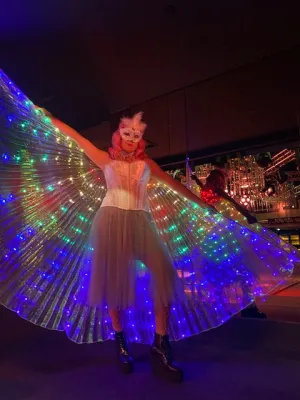 LED Light Up White Isis Wings
