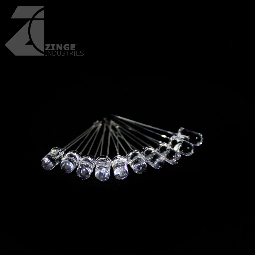 LEDs - Set of 10 - Yellow 5mm - Flickering Light