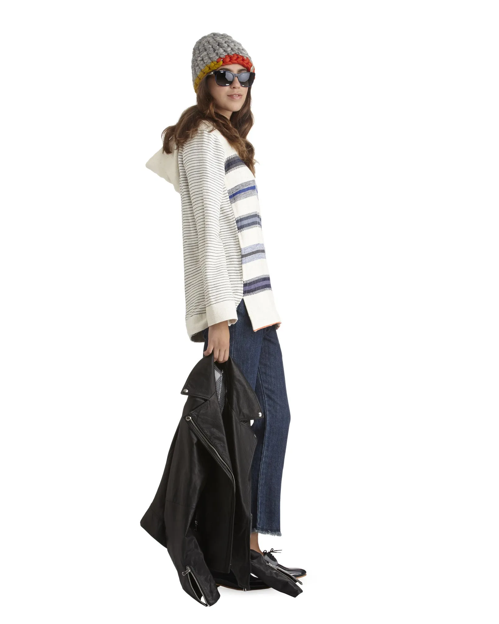 LemLem Megaz Gabi Hoodie | Navy - FINAL SALE
