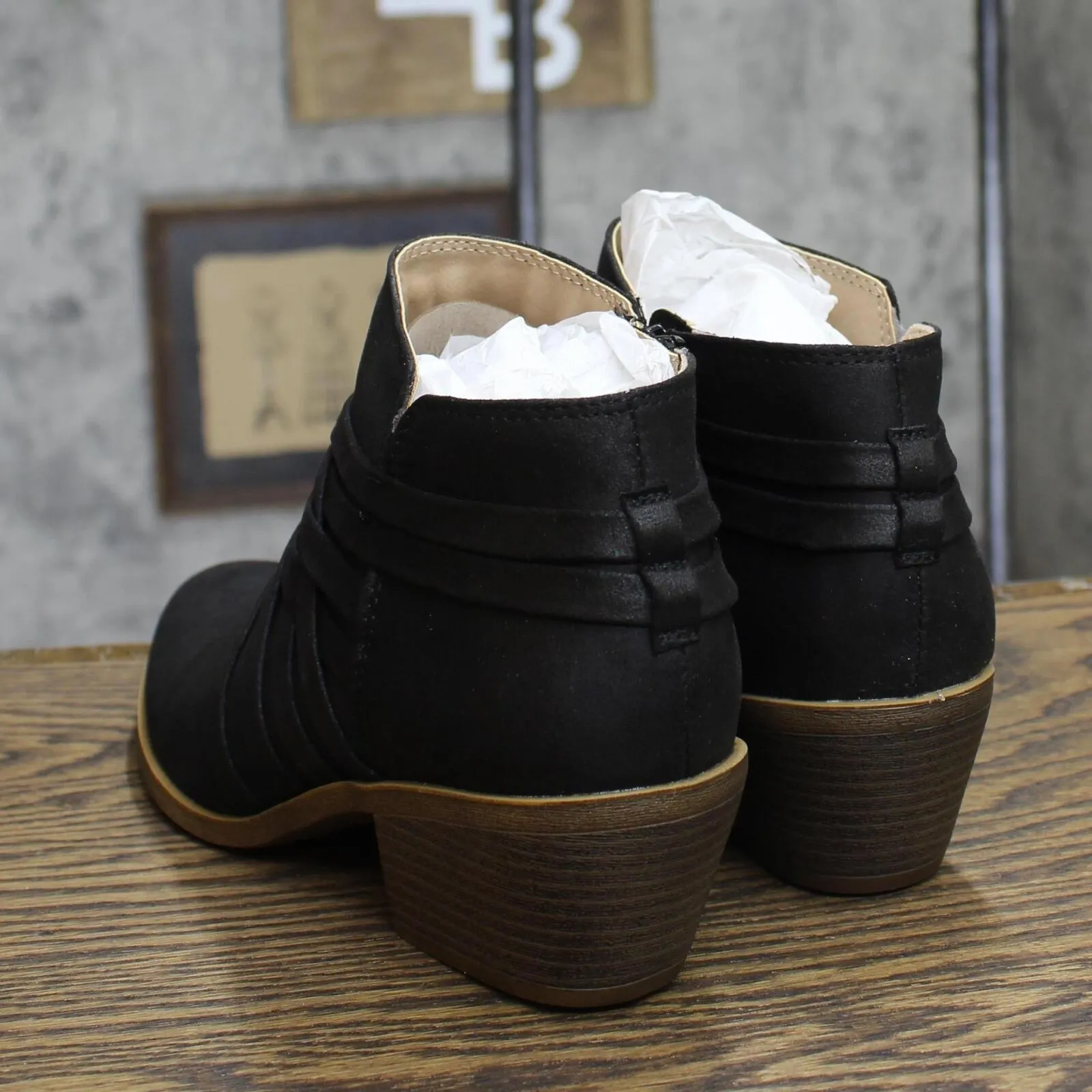 Lifestride Womens Prairie Black Booties G7442S1 Black 9.5M