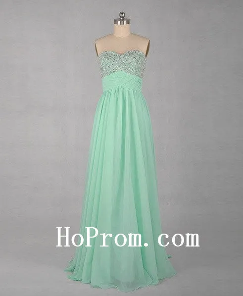 Light Green Prom Dresses,Chiffon Prom Dress,Evening Dress