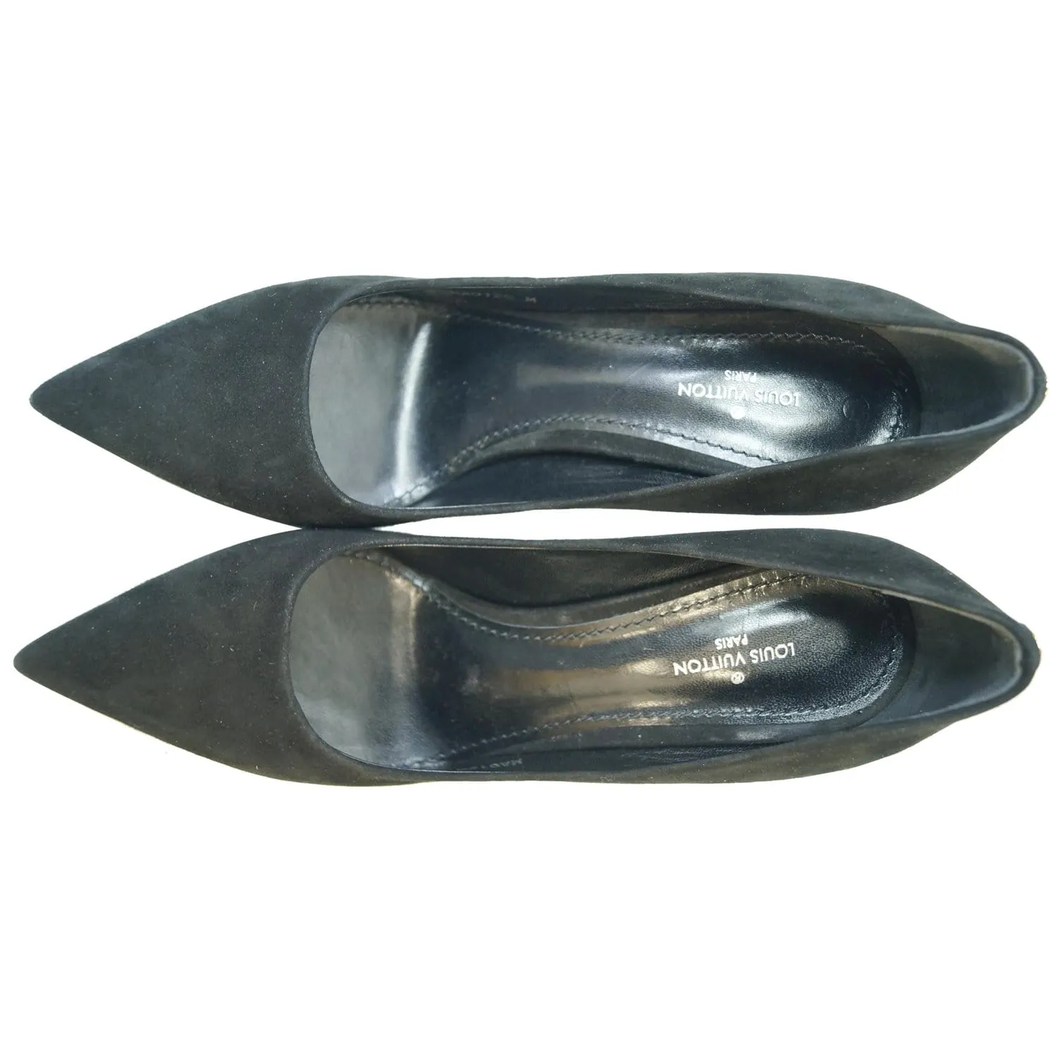 LOUIS VUITTON Rendez Vous Suede Leather Pumps Black US 6 - Last Call