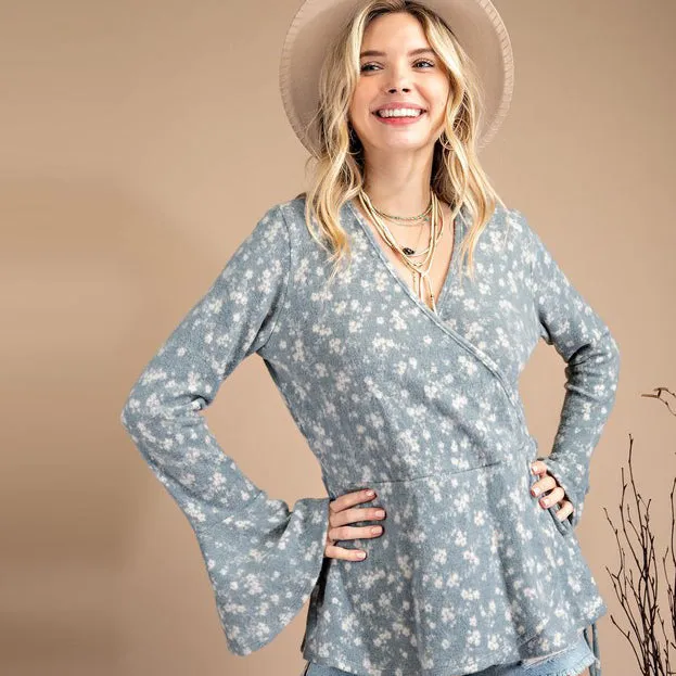 Lovely Bell Sleeve Blouse