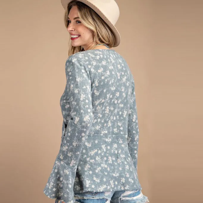 Lovely Bell Sleeve Blouse