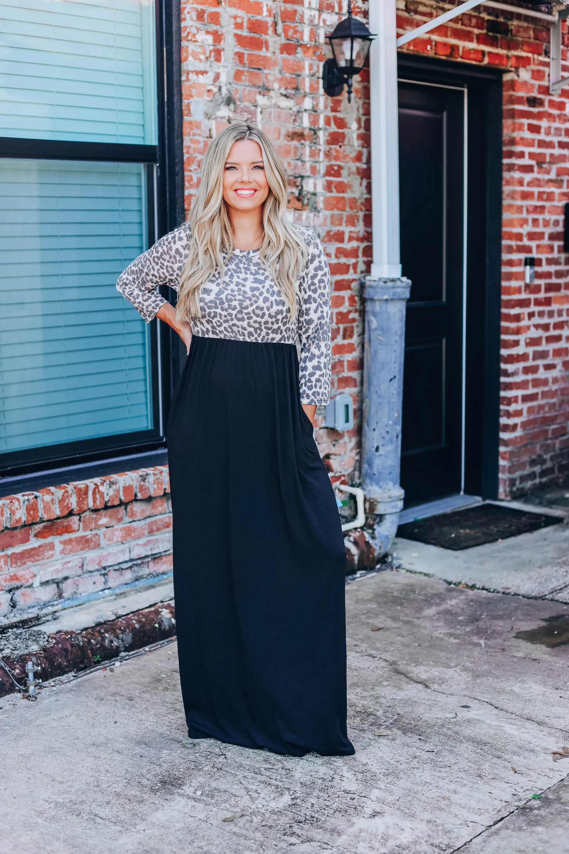 Madilyn Leopard Maxi Dress